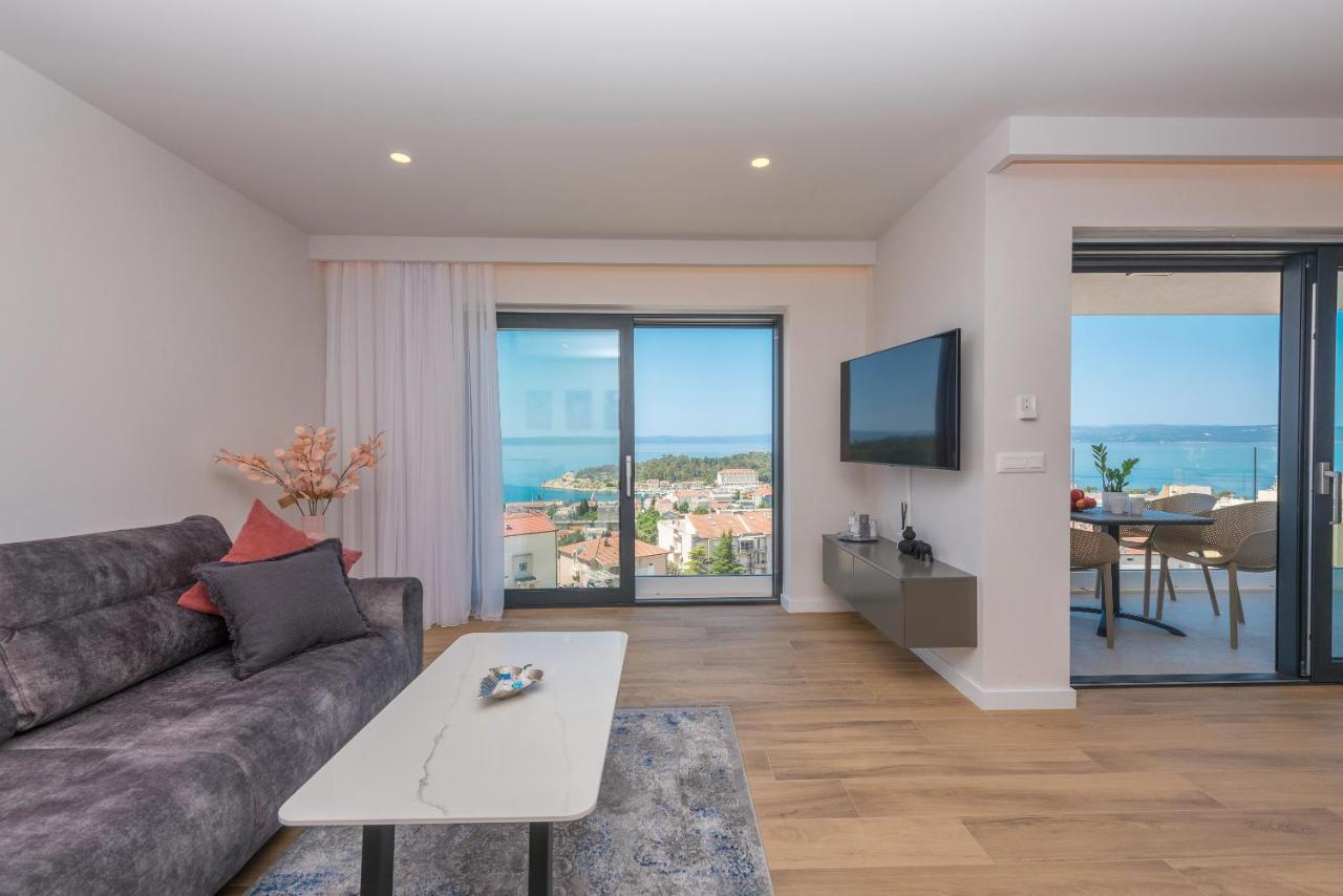 Luxury Adria Sea & City View Apartment Makarska Luaran gambar
