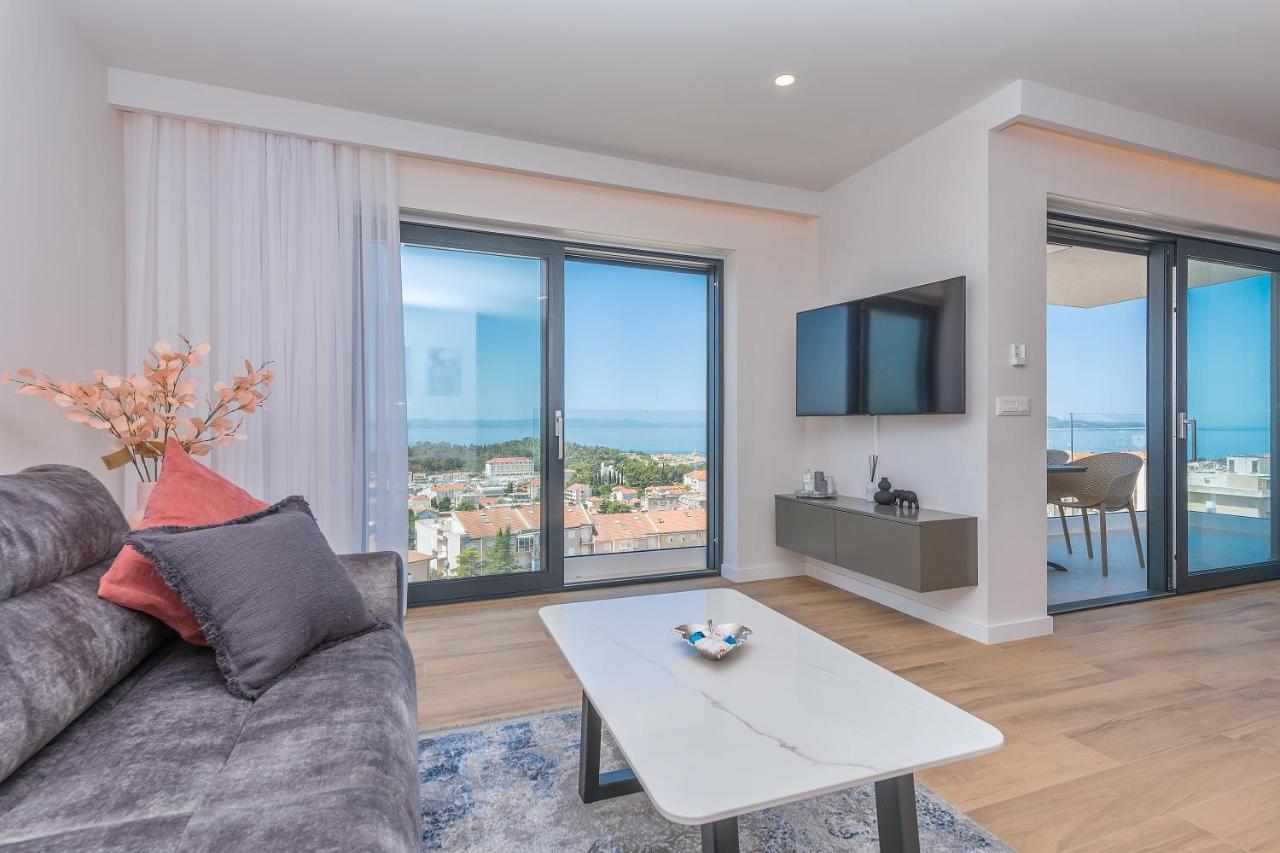 Luxury Adria Sea & City View Apartment Makarska Luaran gambar